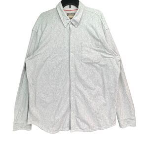Duluth Trading Shirt Men XL Heather Gray Jersey Knit Button Front Relaxed Casual